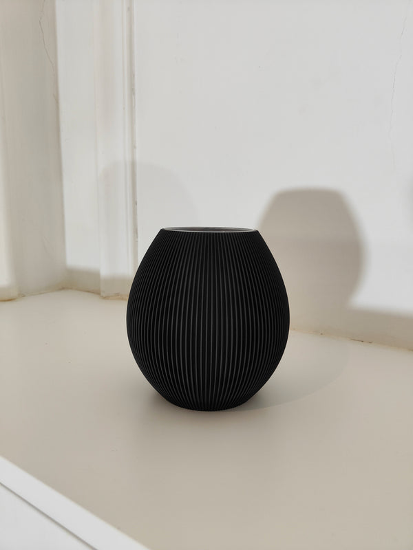 Vase Boule Noir grand modèle